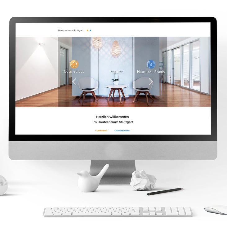 Webdesign, Hautcentrum Stuttgart