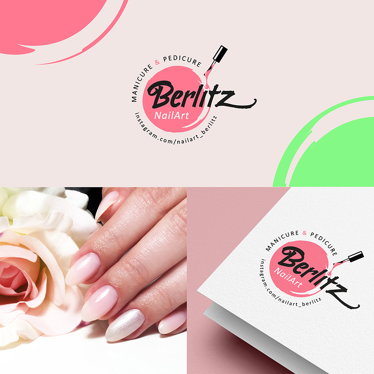 Logo design for Berlitz Nailart