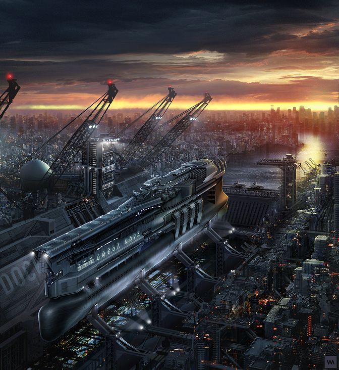 Spaceship in Drydock – personal project