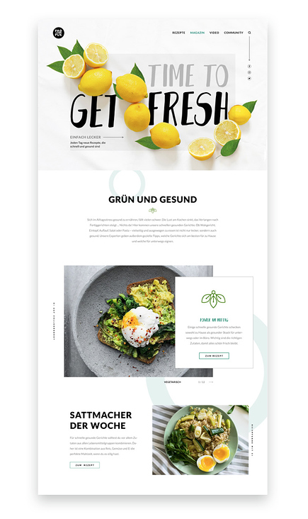 Webdesign Food