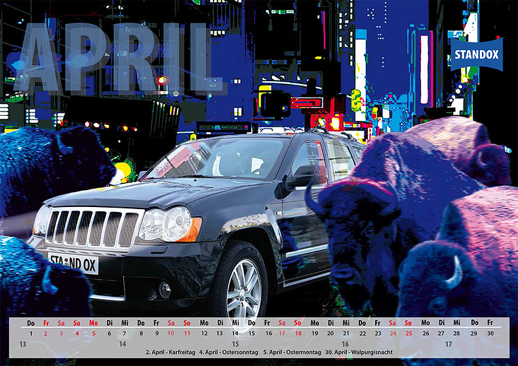 STANDOX-Kalender April