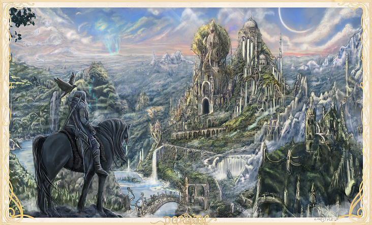 „Enter the Forest of Doriath“-Tolkien Fanart