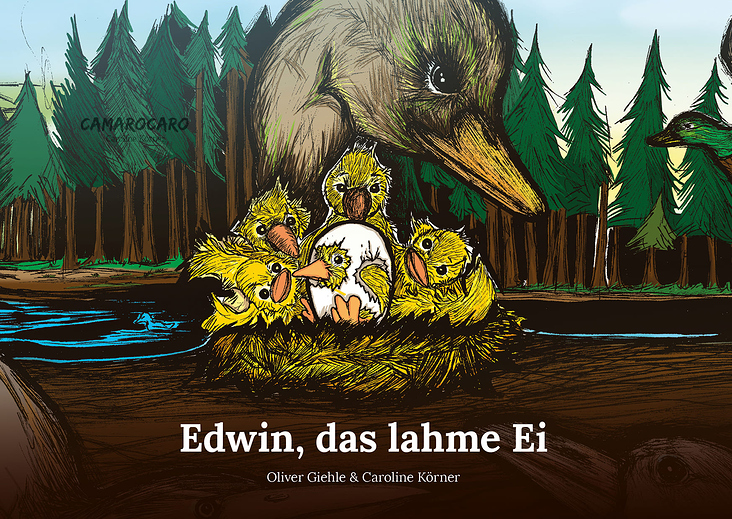 Kinderbuch Edwin, das lahme Ei Cover bzw. Titel