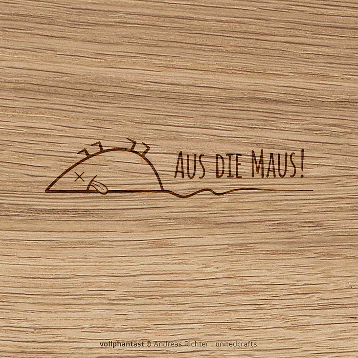 Aus die Maus Mousepad-Design