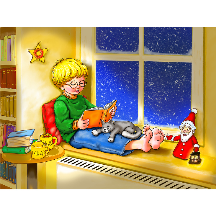 Weihnachtszeit – gemütlich lesen mit einem warmen Kakao