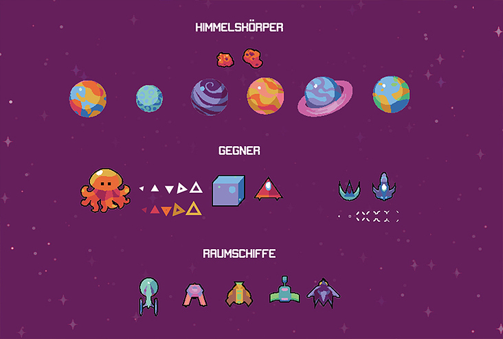 Elemente für Space App