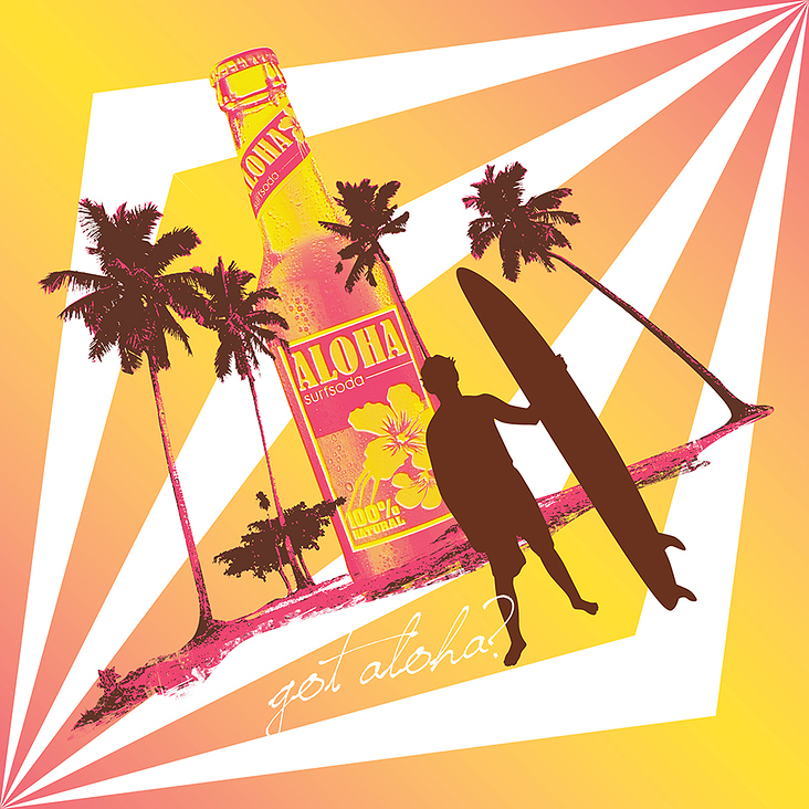 Endless Pattern für Aloha Lemonade Werbeartikel