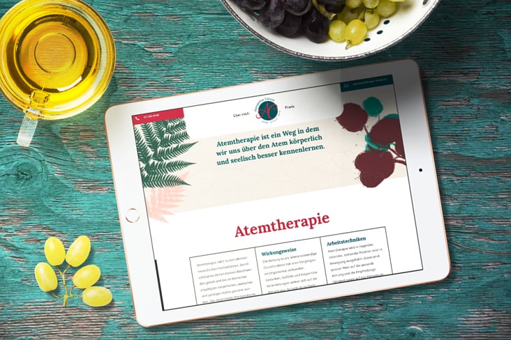Wordpress-Webseite für Atemtherapie Alessandra Caruso