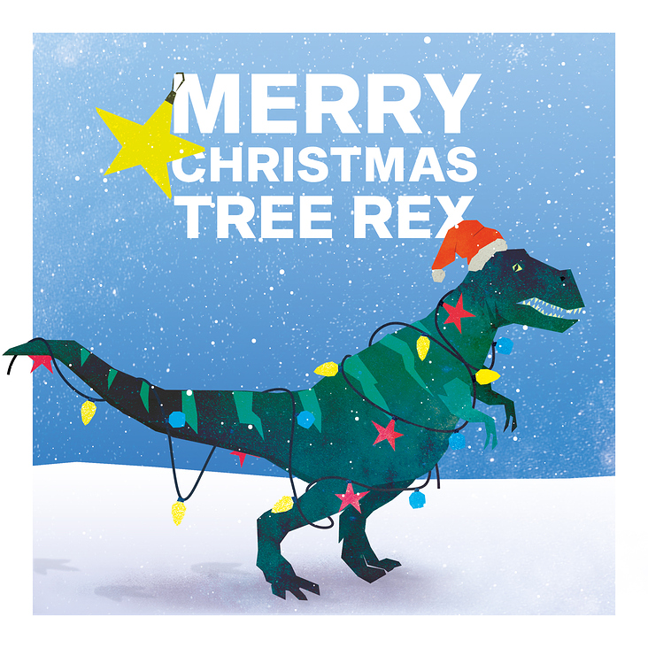 Merry Christmas Tree Rex