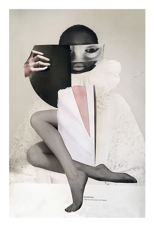 book of anxiety & wonder / paper collages