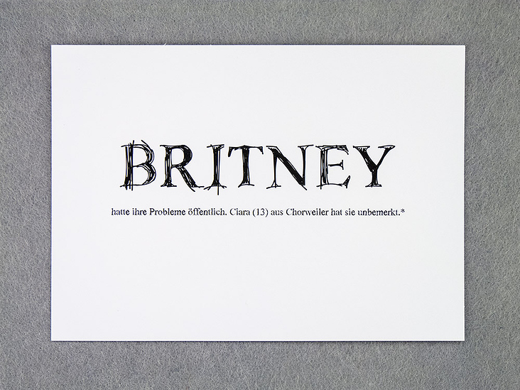 Postkarte Britney