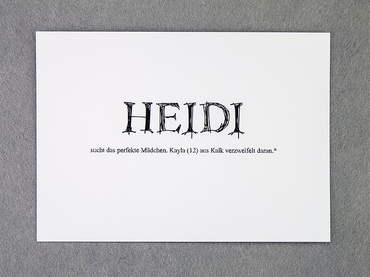 Postkarte Heidi