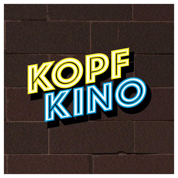 Schriftzug zum Podcast-Logo „Kopfkino“