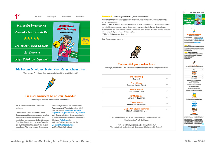 Illustration I Webdesign I Coding I Online Marketing for a School Comedy
