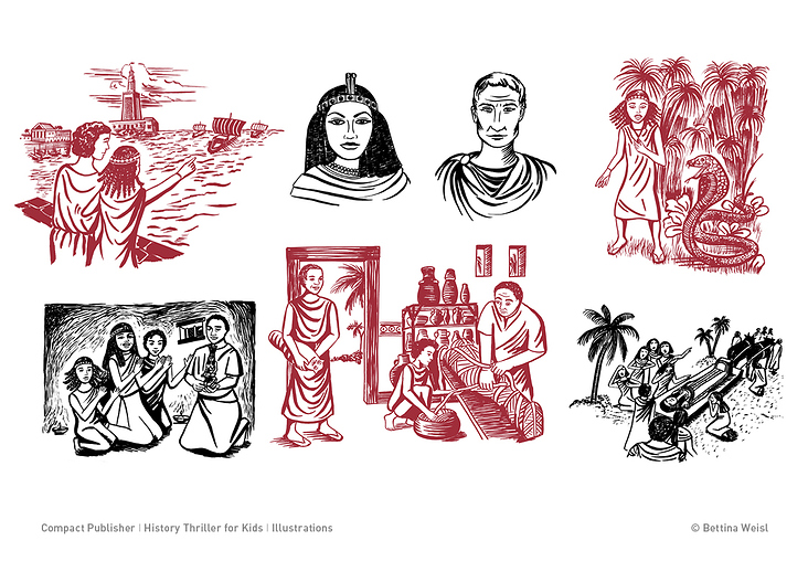 Illustration I Thrillers for Kids – Cleopatra