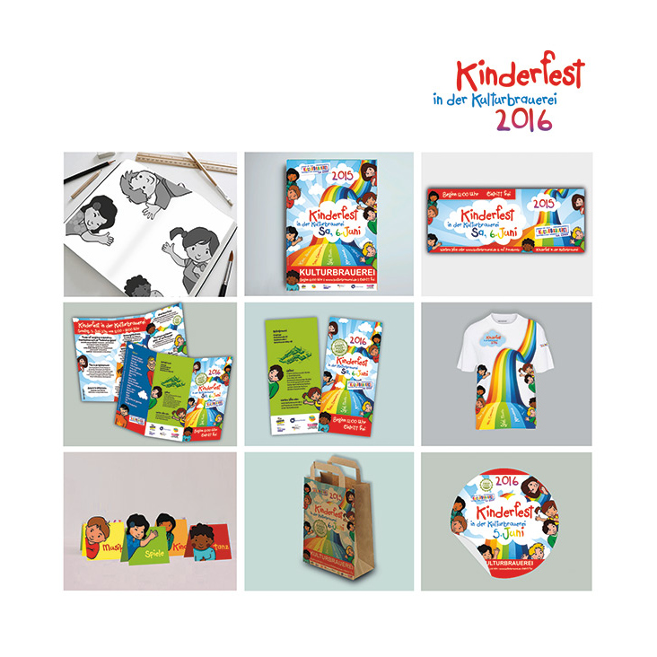 Werbung und Illustration Kinderfest in der Kulturbrauerei I Berlin