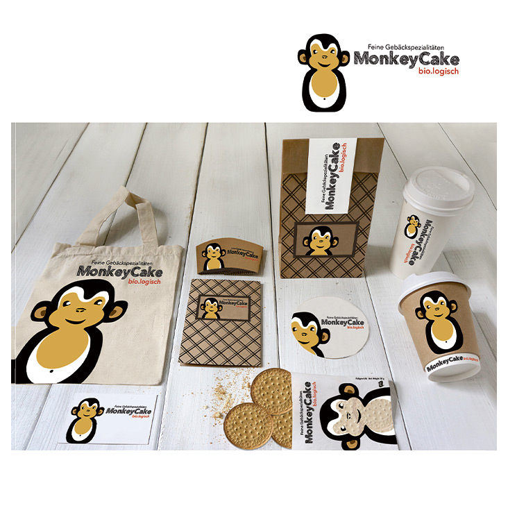 Mockups Verpackungsdesign Monkey Cake I Berlin