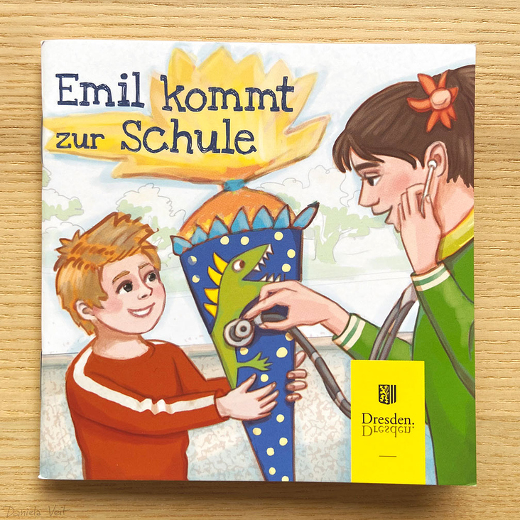 Cover des Heftchens „Emil kommt zur Schule“