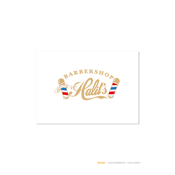 Halits Barbershop Logodesign | Scheibendesign