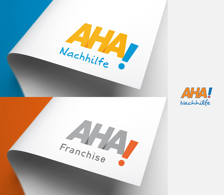 Aha! Nachhilfe & Franchise Logo Re-Design / schleuse01