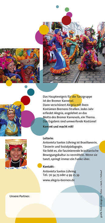 Flyer Alegria Sambatanz Rückseite