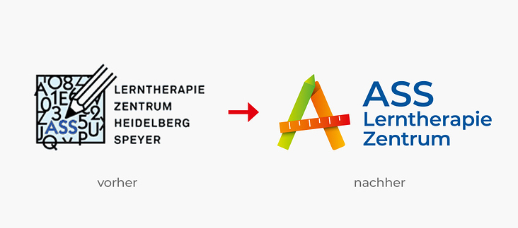 Logo Re-Design für das ASS Lerntherapie Zentrum Heidelberg / Speyer