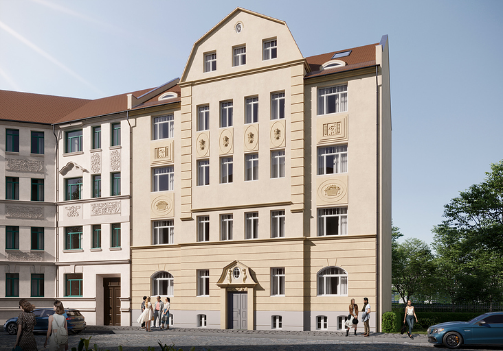 Architekturvisualisierung einer Liegenschaft in Leipzig