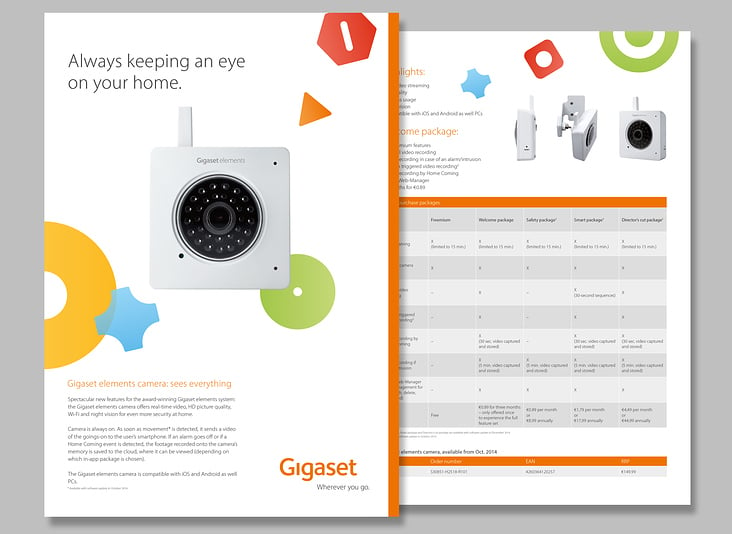 Produktdatenblatt Gigaset