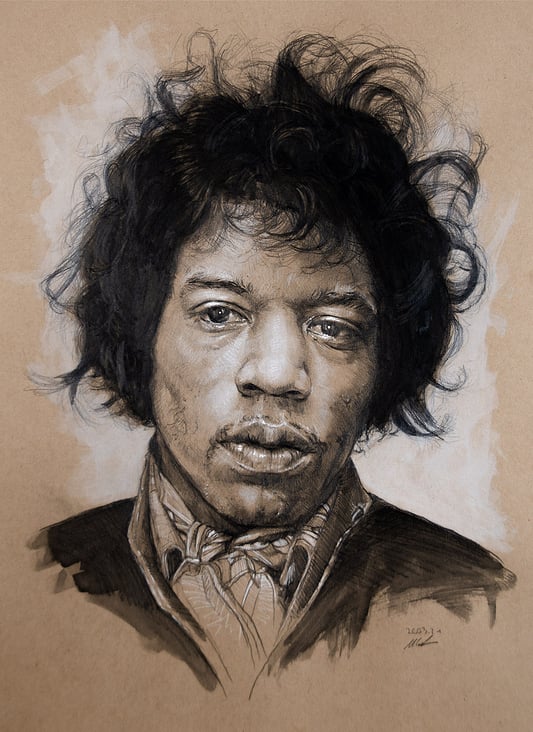 Portrait Jimi Hendrix