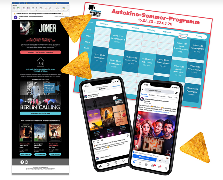 Consorsbank Autokino-Sommer Newsletter & Web