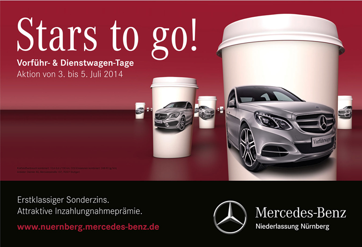 Mercedes-Benz Nürnberg Kampagne Plakat