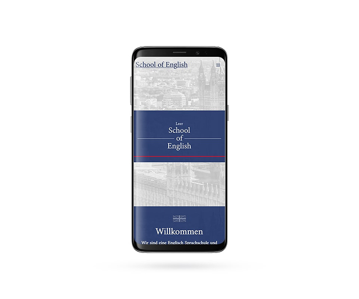 School of English – Mobile Ansicht