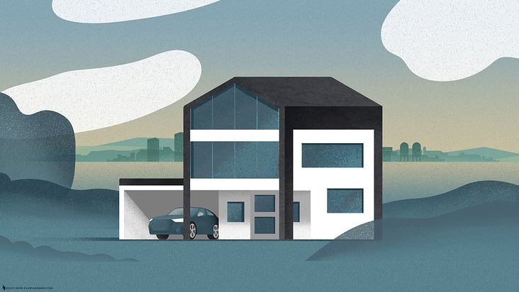 Editorial Illustration The House