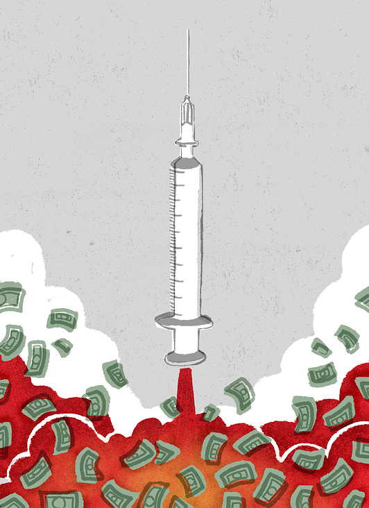 Vaccine fueled by money