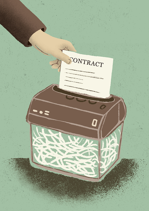 Destruction of contracts