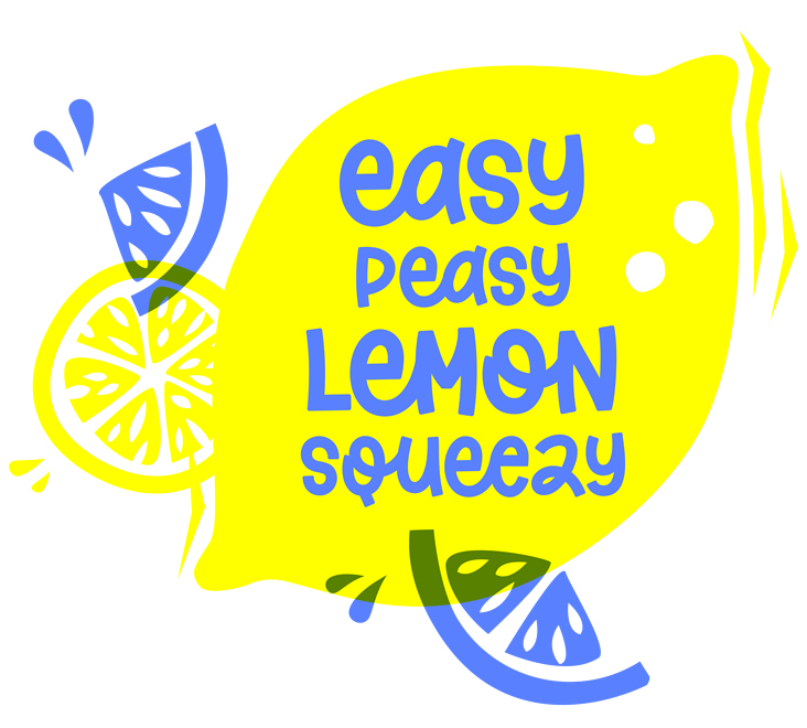 Easy Peasy Lemon Squeezy // Vektor-Illustration // freie Arbeit