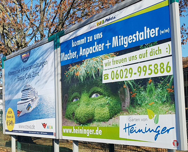 Plakatgestaltung 3 × 6 m