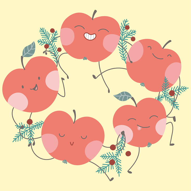 Red Apple Wreath