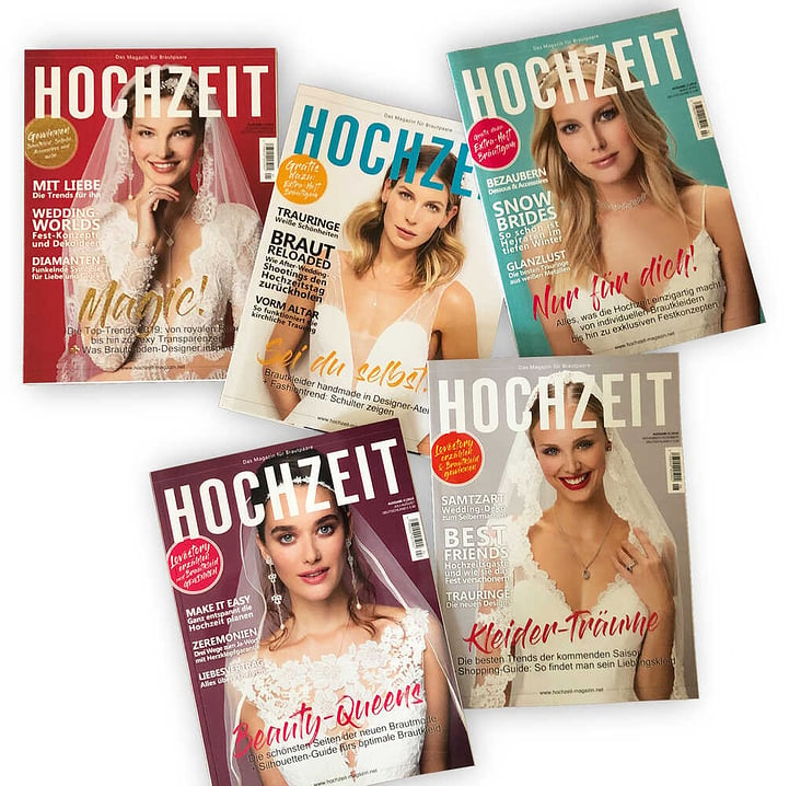 Editorial-Design / Cover für das HOCHZEIT Magazin