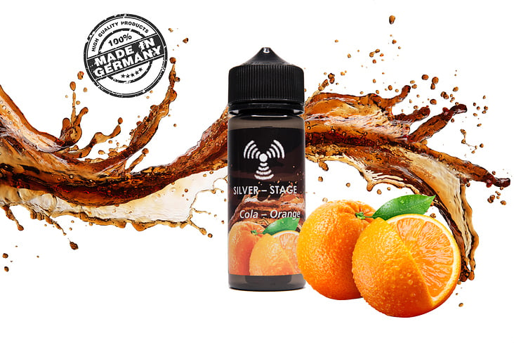 Silver Vape Commercial Mockup Cola Orange