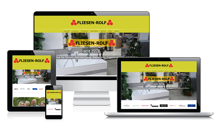 Website für Fliesenhandel