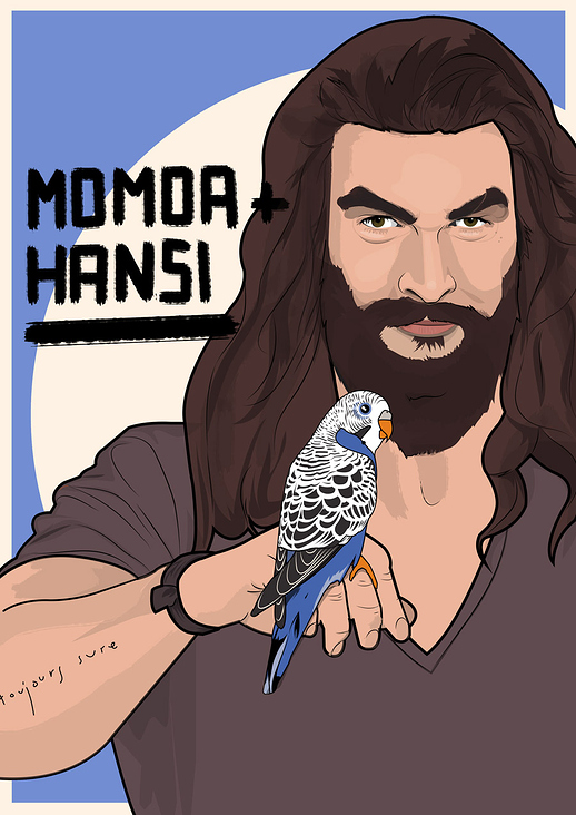 Geburtstagsillustration: Jason Momoa