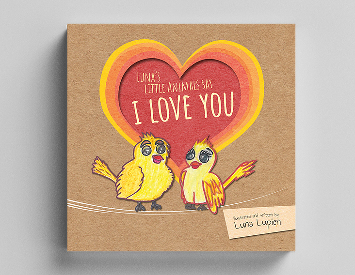 Buchgestaltung „Lunas Little Animals Say I Love You“, Edition Quadylle