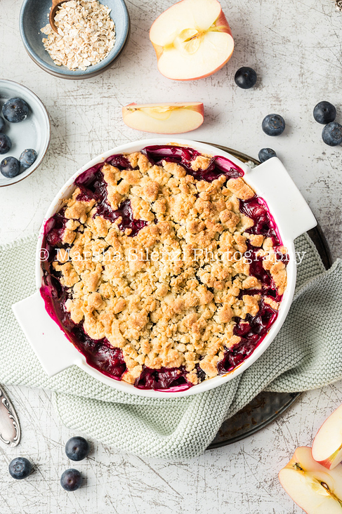 Blaubeeren Crumble