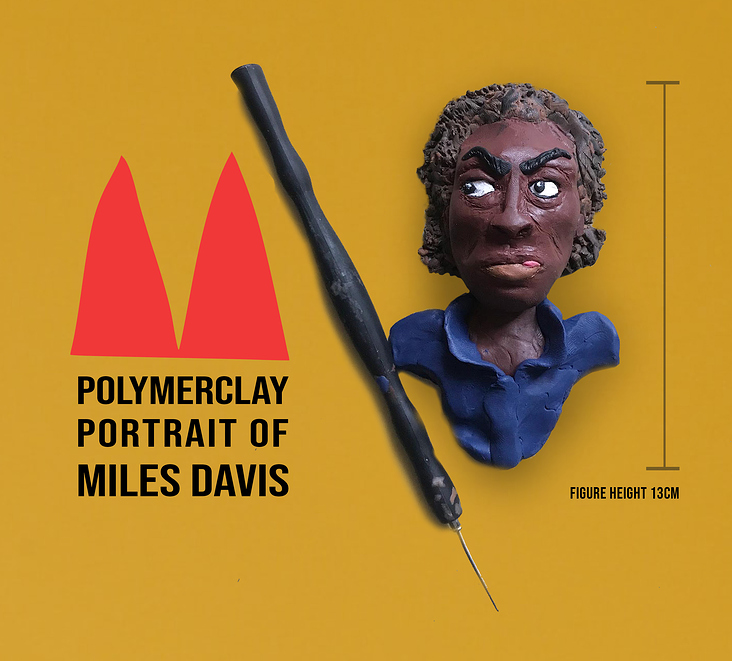 Miles Davis – Polymer Clay Portrait