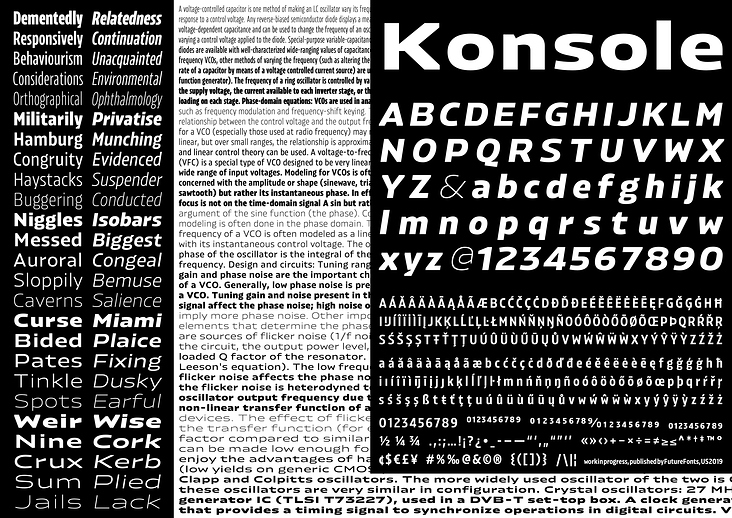 Konsole Typeface Design