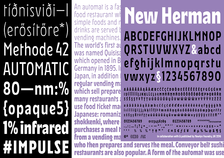 New Herman Typedesign