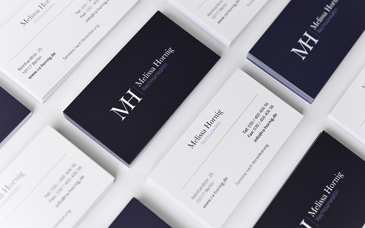 GillenDesign Melissa Hornig Protfolio Business Card Recto Verso