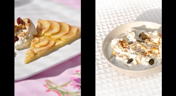 Apfeltarte / Müsli