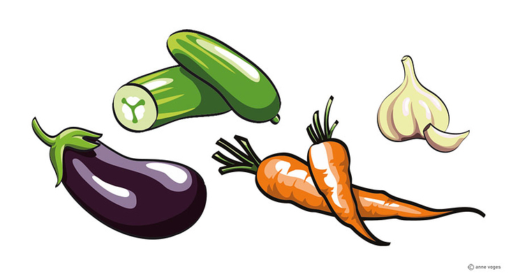 Illustration Gemüse